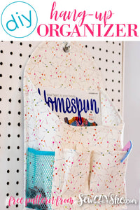 DIY Hang up Organizer: Free Sewing Pattern