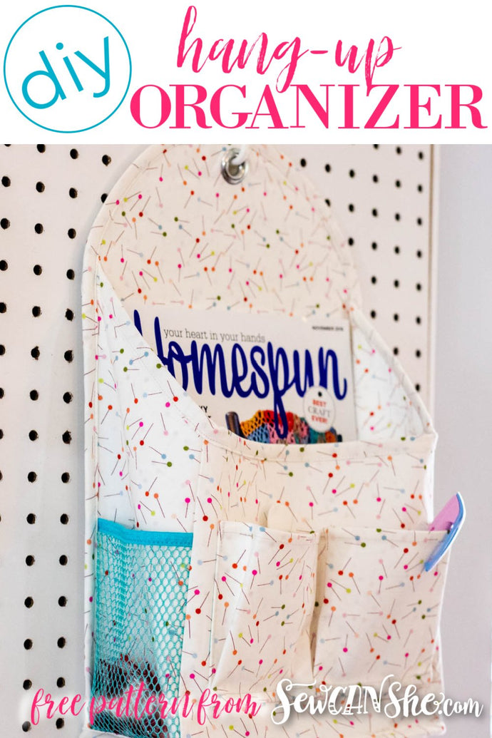 DIY Hang up Organizer: Free Sewing Pattern