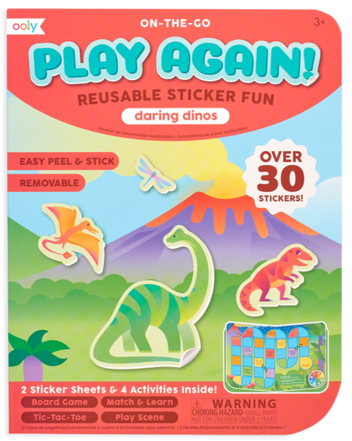 Ooly Play Again Mini On-the-Go Activity Kit Daring Dinos