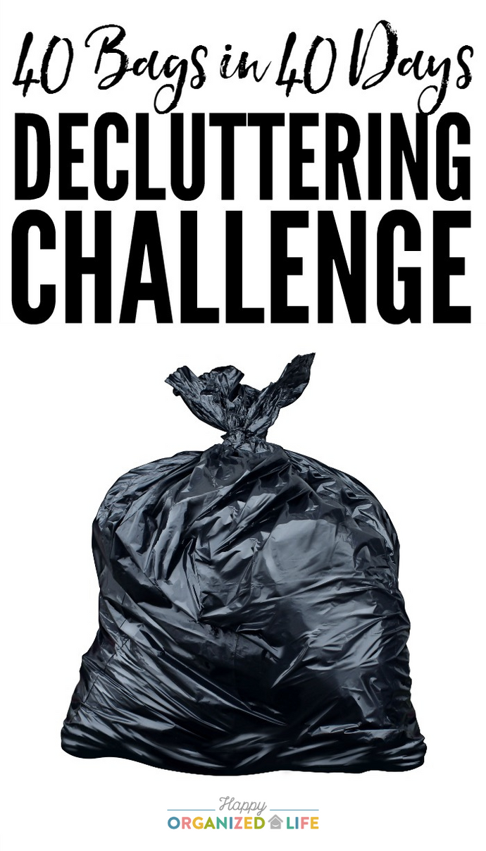 40 Bags in 40 Days Decluttering Challenge for 2022