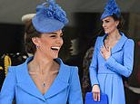 Kate Middleton is elegant as she arrives at annual Garter Day service at Windsor Castle