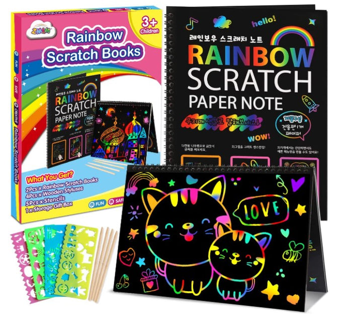 Rainbow Scratch Art Sets, Barbie Color Reveal Building Kit, Oh My Gourd Game & more (2/23)