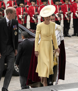 Duchess Kate wore yellow Emilia Wickstead to the Jubilee church service