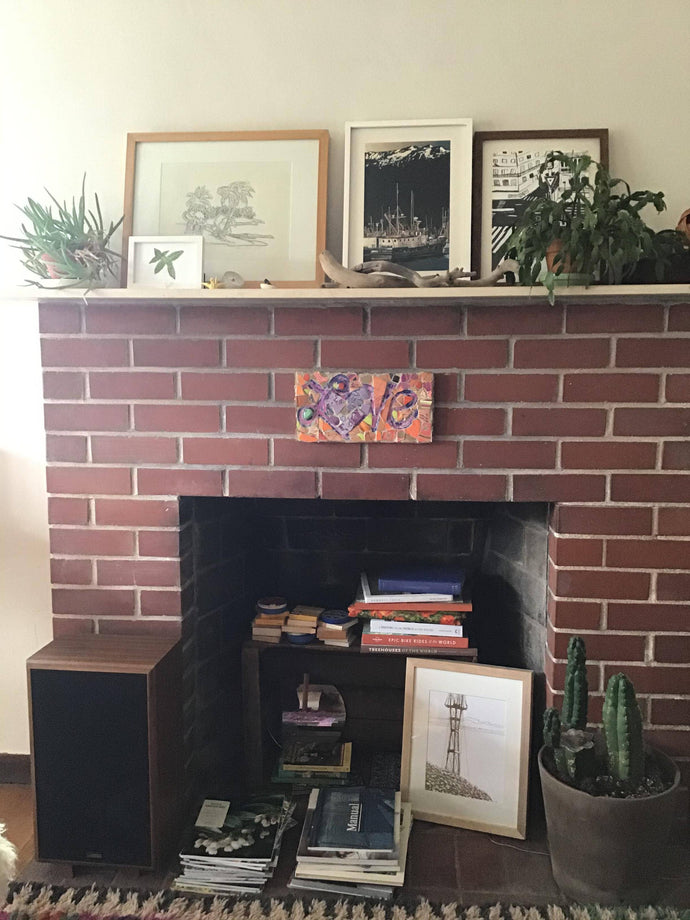 How should I prepare to plaster my brick fireplace?