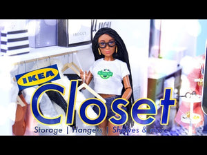 by request: Happy Funday Monday!! #Craft along with Froggy and make this Fabsome #IKEA Closet today!! Make version 2.0 of our Doll Hangers, Usable #DIY ...