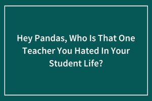 Hey Pandas, Who Is That One Teacher You Hated In Your Student Life?