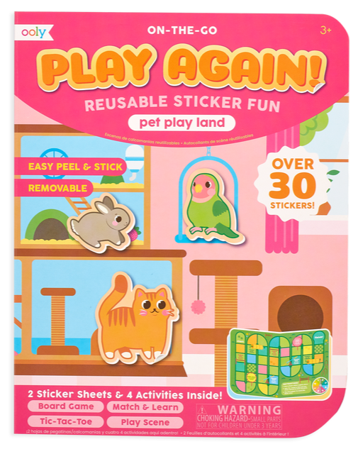 Ooly Play Again Mini On-the-Go Activity Kit Pet Play