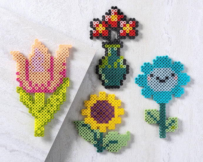 Flower Perler Beads (35+ Free Patterns!)