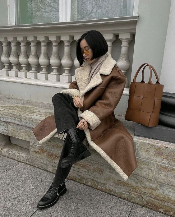 The Sheepskin Coat Trend for the winter of 2023