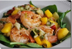 Shrimp, Mango and Cucumber Salad with Dill