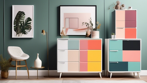 A collection of stylish and affordable dressers in various sizes, colors, and designs, suitable for different budgets and room sizes, arranged in a way that showcases their versatility and functionali