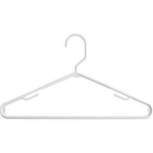 Tamor Plastics Corp. 6808/10WH.14 Cheerful Tubular Plastic Clothes Hanger (Pack of 10)