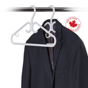 10 Pack Plastic Deluxe Coat Hanger - Style 2295