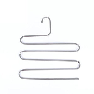 Multifunctional Trousers Clip Stainless Steel S Multilayer Pants Hanger Wardrobe Housing Pants Hanger-A