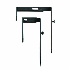 STEELMASTER Slot System Partition Hangers, for Use on 1.38 to 3.63-Inch Partitions, Set of 2, Black (264P10104)