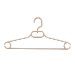 CmfwaMedsr Plastic Non-Slip Adult Hanger,360 Degree Swivel Hook Ultra Thin Space Saving Flexibility Strong Clothes Stand Coat Trouser Skirt Bra-Brown 10 Pack