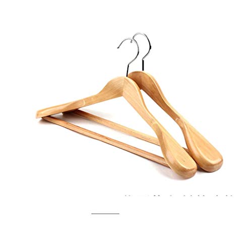LE Solid Wood Hanger,Suit Wide Shoulder Clothing Store Large Clothes Rack Wooden Wooden Wardrobe Hanger Home B 39.5x23.5x5.5cm(16x9x2inch)