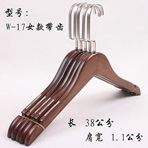 Xyijia Hanger (10Pcs/ Lot Wooden Hanger High-End Retro Wooden Drying Rack Clothing Store Hotel Special Adult Hanger
