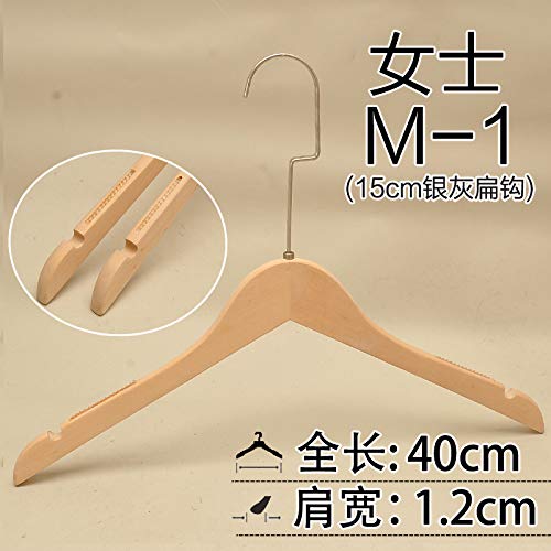 Xyijia Hanger (10Pcs/ Lot Wood Hanger Clothing Store Long Hook Wood Color Without Paint Slip Long Hook Female
