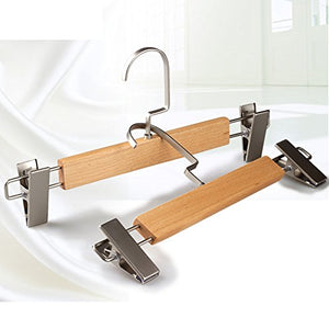 SE7VEN Beech wooden pants rack/trouser clip/clothing store wood skirt clip/non-slip pant-A