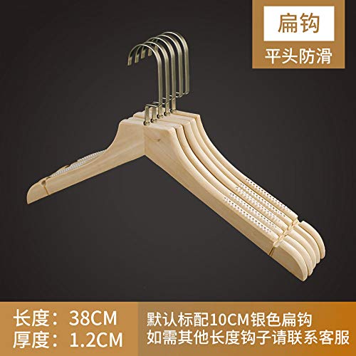 Xyijia Hanger (10Pcs/ Lot Wooden Hangers Clothing Shop Logs Without Paint, Non-Slip Wood Clothing, Pants, Hanging Women's Clothes Hanging