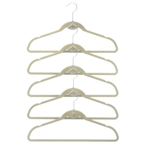 50 Pack ClutterFREE Cascade Hangers - Ivory