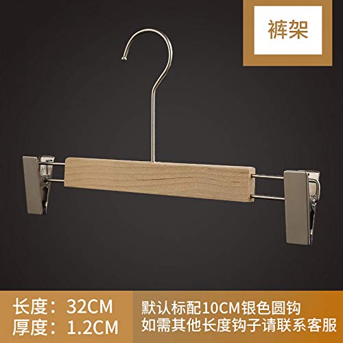 Xyijia Hanger (10Pcs/ Lot Wooden Hangers Clothing Shop Logs Without Paint, Non-Slip Wood Clothing, Pants, Hanging Women's Clothes Hanging