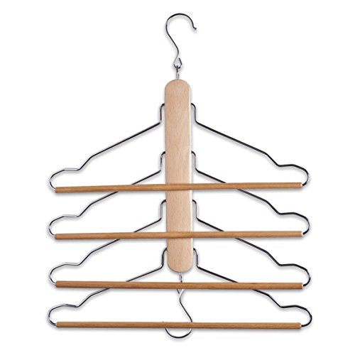 Zeller Clothes Hanger, Wood, Multi-Colour, 40 x 41 cm