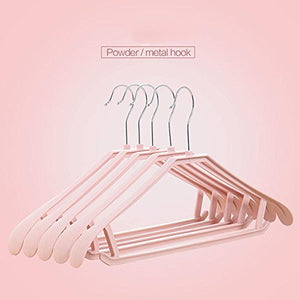 fdgfh yijia 10pce Plastic coat hangers with broad ends for coats, jackets, suits, trousers & skirts, 1