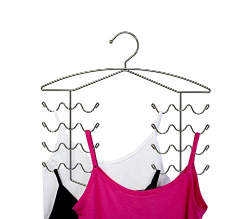 3 Pack Chrome Women's Bra Sport Tank Camisole Top Swim Suit Strap Dress Hanger Closet Organizer
