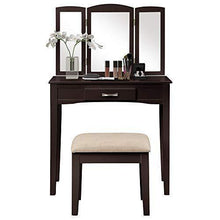 Explore harper bright designs vanity table set with mirror cushioned stool dressing table make up vanity dresserespresso