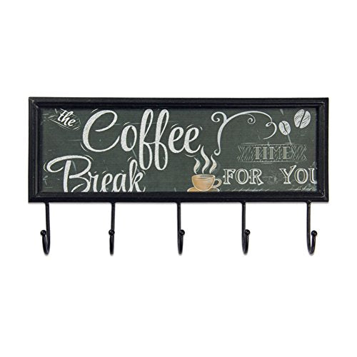 Xing Cheng Wall Art Coffee Bread Metal Wall Decorations with Hanger Ready to Hang for Home Decor