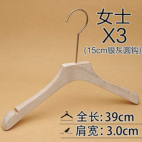 Xyijia Hanger (10Pcs/ Lot Wooden Hanger Old White Washed White Brushed White Clothing Shop Clothes Hanging Wooden Pants Rack