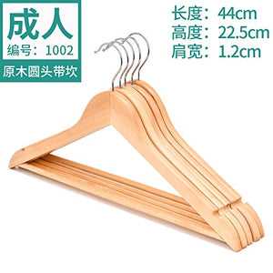 U-emember Clothes Rack Adult Clothing Children'S Clothing Coat Anti-Slip-Ups Home Coat Hanger Wardrobe Wooden Trouser Press Wholesale Solid Wood, 15 ,1002- Adult - Complement The Maple Wood With The