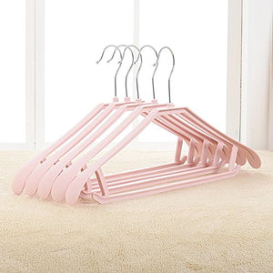 W&lx Plastic clothes hangers Adult household clothing braces Coat hangers-C 20 PCS