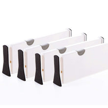 Save kingrol 4 pack adjustable drawer organizer dividers with foam ends for kitchen dresser bedroom bathroom office storage