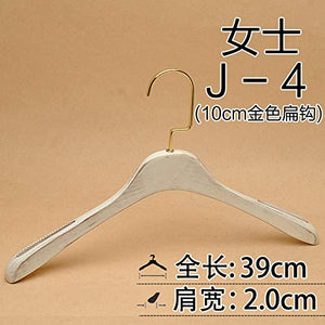 Xyijia Hanger (10Pcs/ Lot Wooden Hanger Washed White Old Clothing Hanging Support Women's Clothing Store Clothing Store Non-Slip White Wooden Hanger