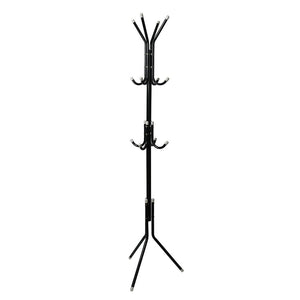 uxcell Metal Coat Rack,Standing Coat Tree 12 Hooks Hanger for Handbags Hat Umbrella Clothes Home Decor Black