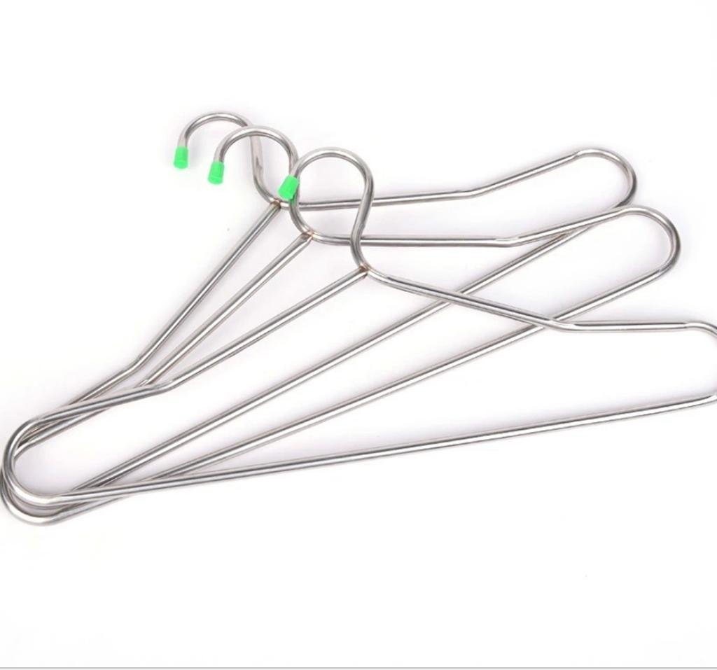 WWZY Hanger stainless steel Hollow tube Racks Bold Skid Clotheshorse?pack of 10? , 40.518.5cm