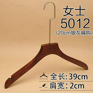 Xyijia Hanger (10Pcs/ Lot Wooden Hangers Clothing Shop Retro Wooden Men and Women Adult 20Cm Long Hook Non-Slip Hanger Clothing Support Pants Rack