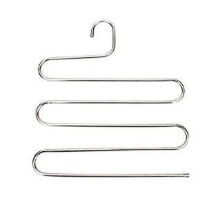 5 Layers Stainless Steel S-type Storage Space Saver Storage Rack Trousers Hanger