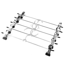 OUNONA 20pcs Stainless Steel Anti-Slip Clothes Drying Hanger Clips Pants Drying Rack