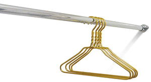 Beautiful Gold Aluminum Metal Suit Hangers Heavy Duty Coat Hangers - 10 Pack (Gold Kids Hanger 12")