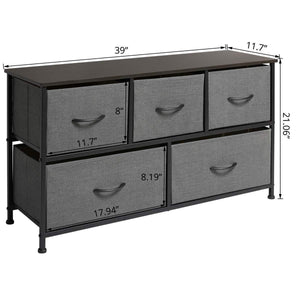 On amazon marble field 3 tier dresser drawer nightstands storage organizer dresser tower with 5 easy pull drawers and metal frame for your bedroom nursery closet entryway grey 32 37x11 31x29 84