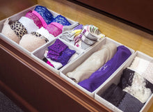 Try sorbus foldable storage drawer closet dresser organizer bins for underwear bras socks ties scarves accessories and more 6 piece set black