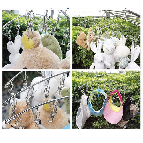 BTMB 10 Pack Stainless Steel Clothes Hangers (10 Clip)