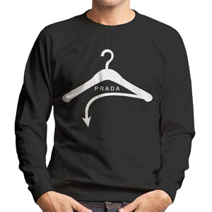 The Devil Wears Prada Coat Hanger Minimal Men's Sweatshirt by Stroodle Doodle - Cloud City 7