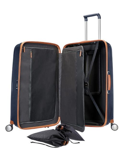 Samsonite - Lite Cube Deluxe 82cm Large 4 Wheel Hard Suitcase - Midnight Blue